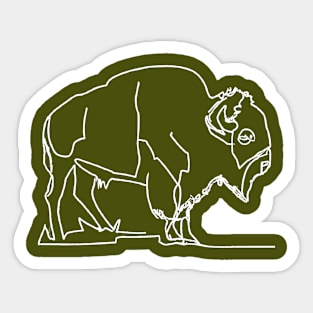 wisent bison 1 Sticker